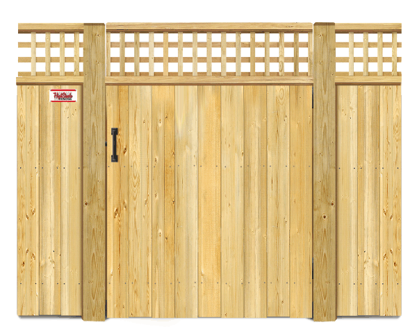Lattice style gate  - Wood Gate