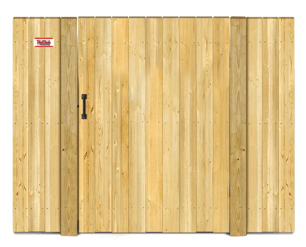 Straight top style gate - Wood Gate