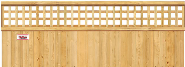 Lattice Top - Wood Fence Option